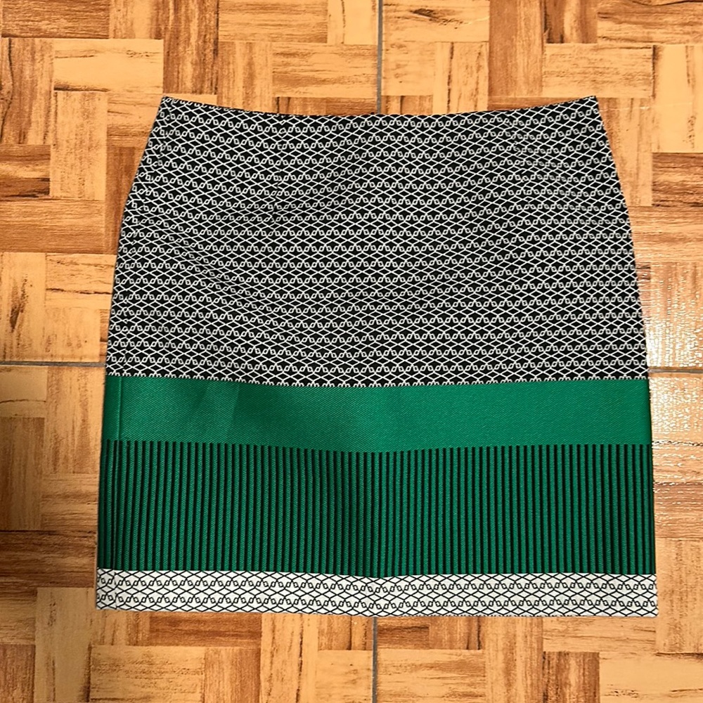 Candela Mini Skirt - Black/Green XS